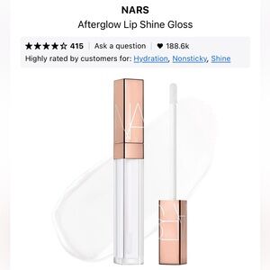 NIB NARS Afterglow Lip Shine Gloss in Triple X